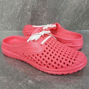 Barbara King Sole Steppers Shoes Small Dark Pink Slip On Gardening Slides